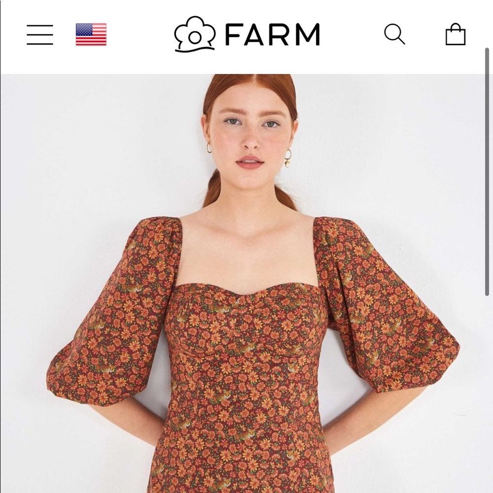 Farm Rio Leopard Garden Mini Dress